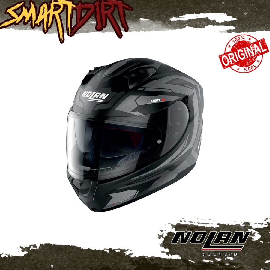 HELM NOLAN N60.6 ANCHOR 20 FLAT BLACK HELMET NOLAN FULL FACE ORI N60.6