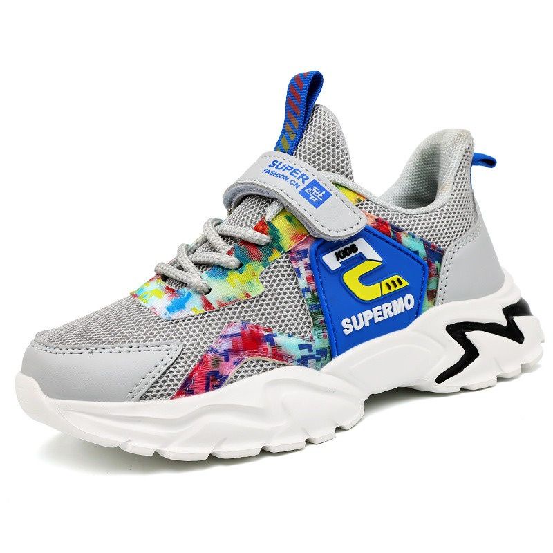 Minipetite SH21129 Sepatu Sneakers Sport mozaik colourfull premium anak laki laki
