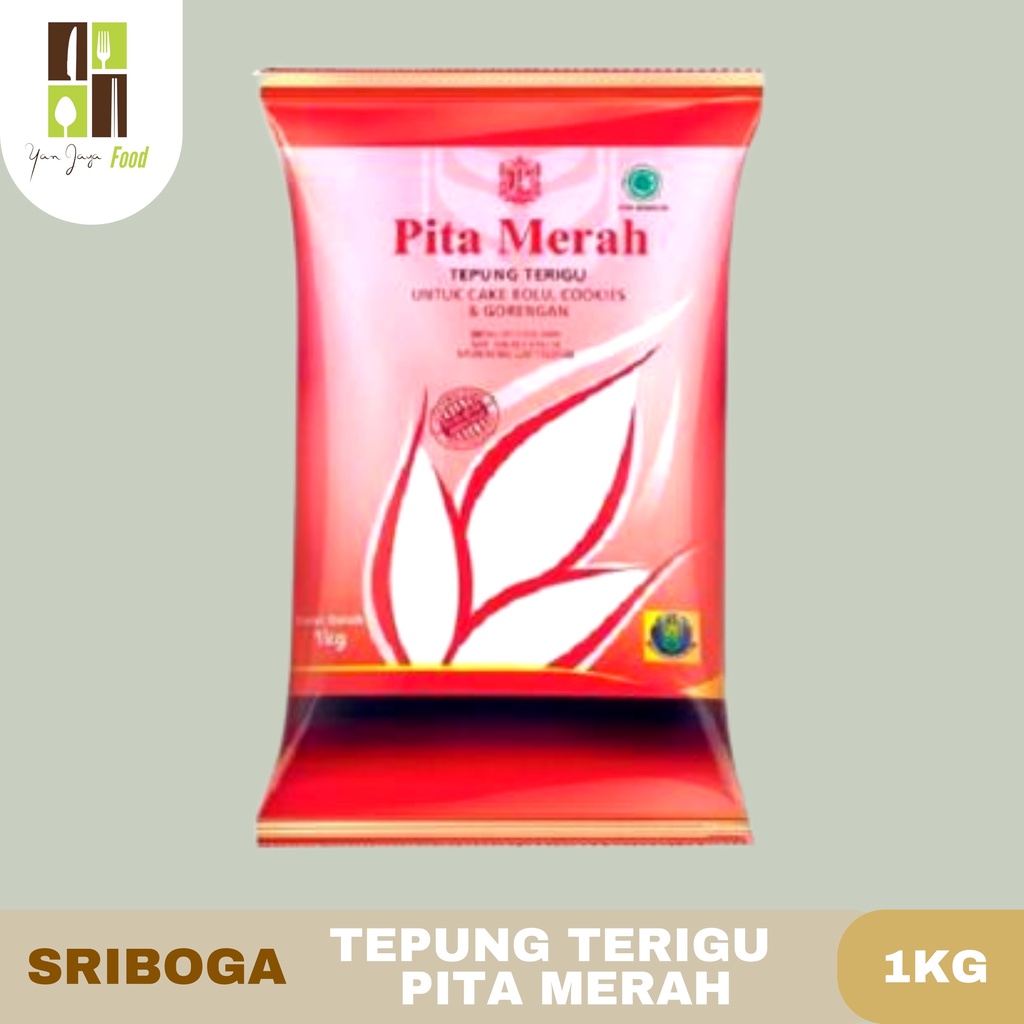 Sriboga Tepung Terigu Premium 1 kg [Beruang Biru, Tali Emas, Pita Merah]