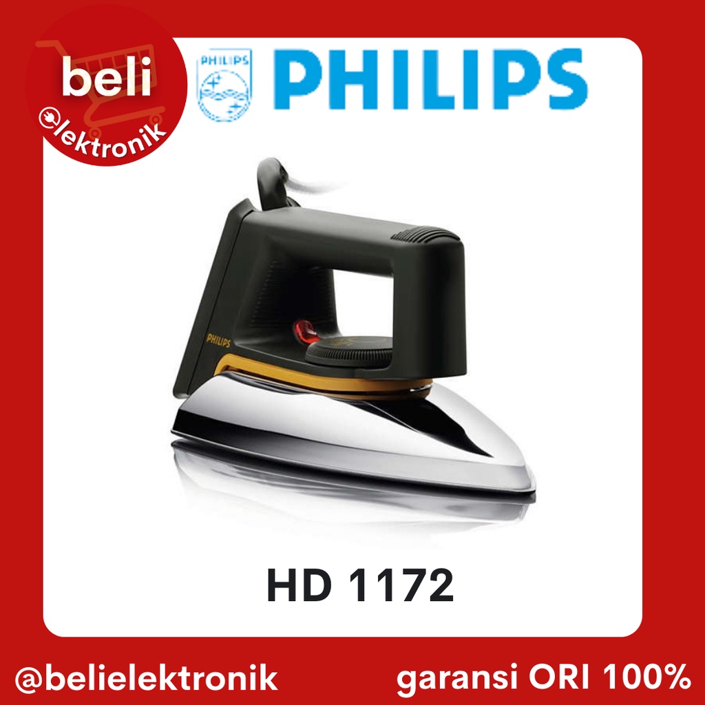 PHILIPS Setrika Gosokan Listrik Anti Lengket HD-1172