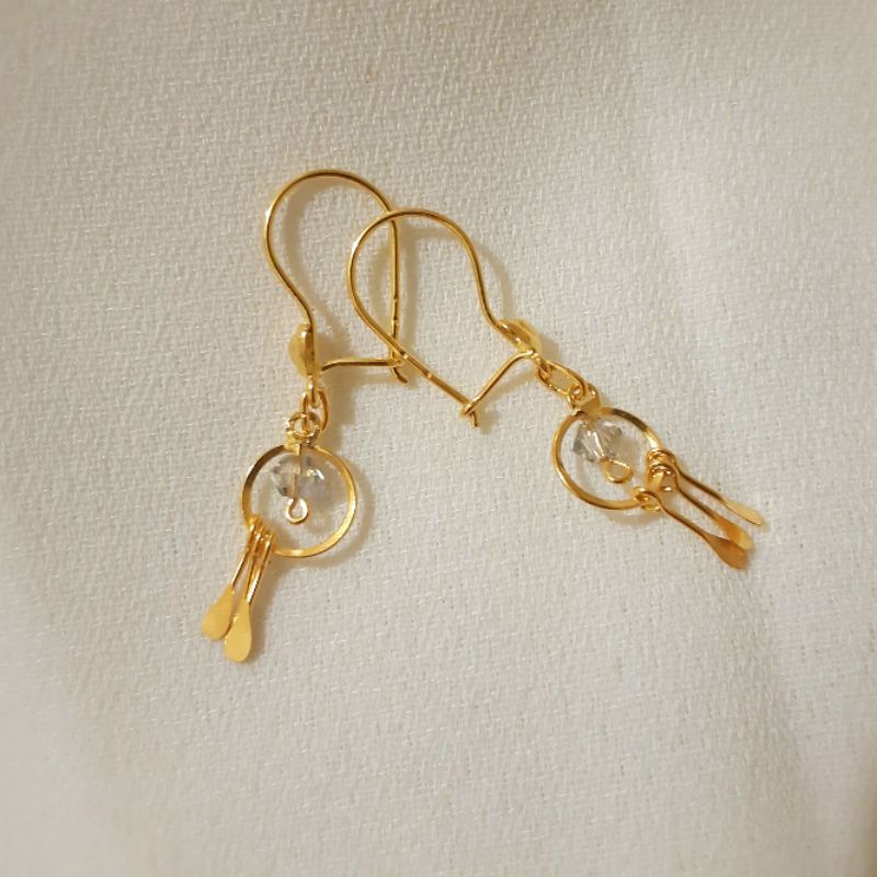 Anting Dreamcatcher Emas Muda 1/2 Gram dan 1 Gram