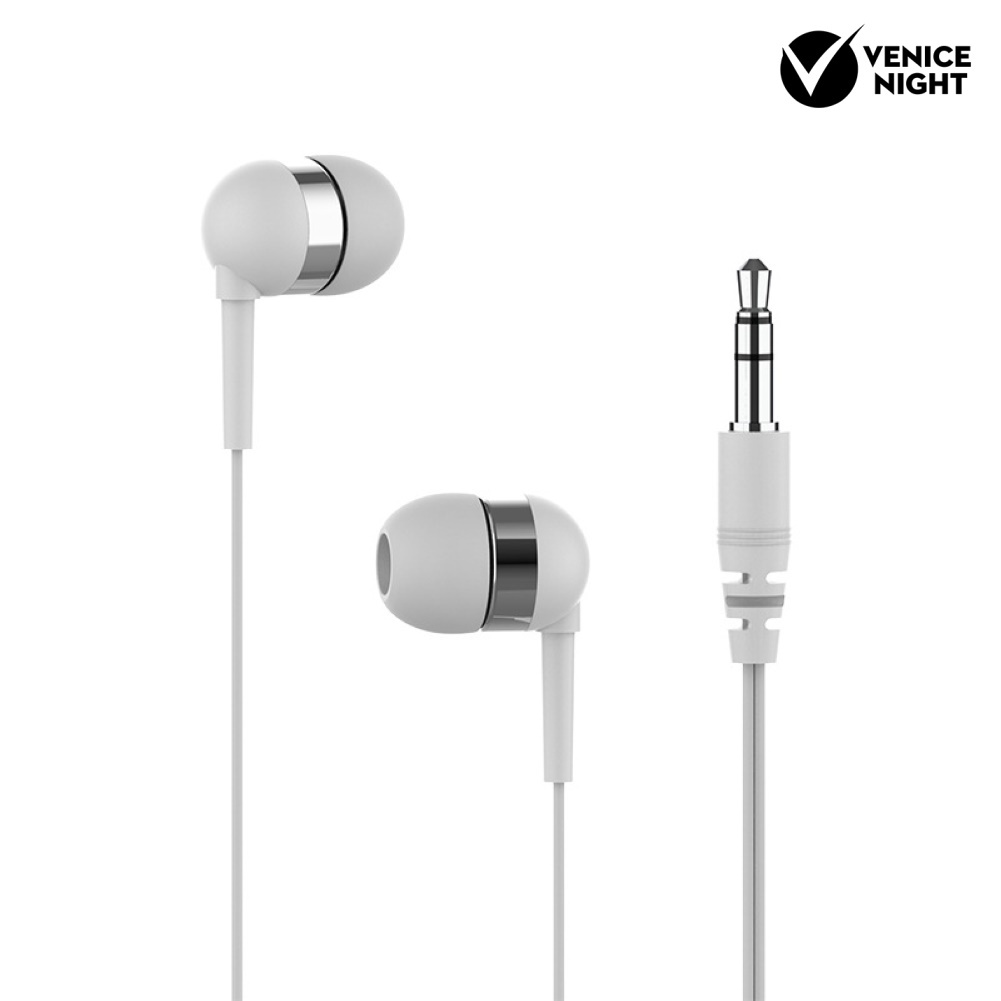 (VNEP) (Berkabel) Universal 3.5mm Plug In-Ear Kebisingan Membatalkan HiFi Earphone Olahraga Headset