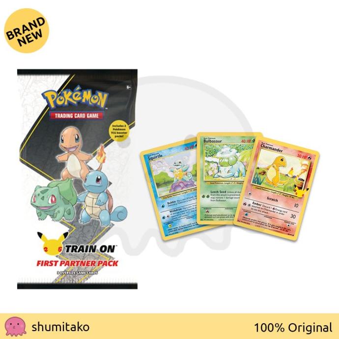 Jual Pokemon TCG 25th Celebrations First Partner Pack Kanto Trio Shopee Indonesia