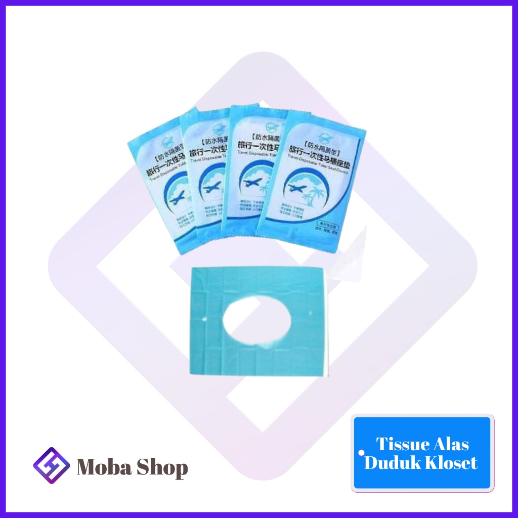 Tissue Alas Duduk Kloset / Travel Toilet Seat Cover / Tisu Plastik Closet