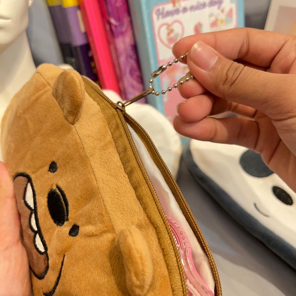 KOTAK PENSIL BEAR BERUANG WBB READY 3 VARIANT LENGKAP KUALITAS TERBAIK TEMPAT PENSIL LUCU BEARS PANDA ICE BEAR GRIZZLY BAHAN KAIN BLUDRU LEMBUT BISA GROSIR DAN COD