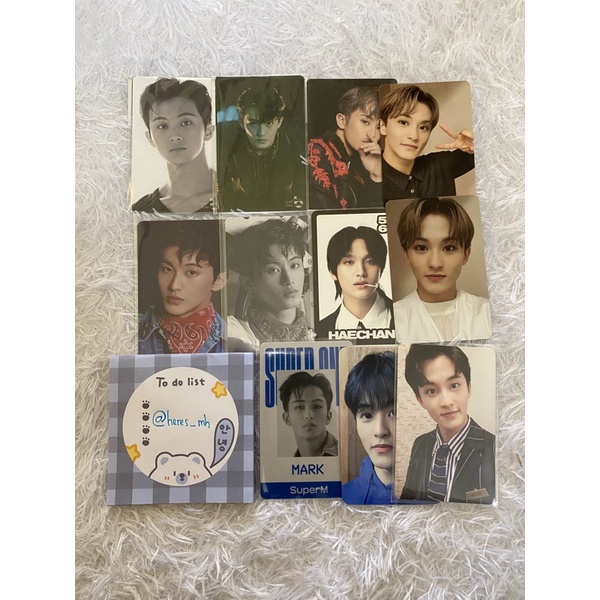 Photocard Mark lee Superm airpods Pop Up slayer cashbee bnw colour jopping hoodie dreamshow haechan 