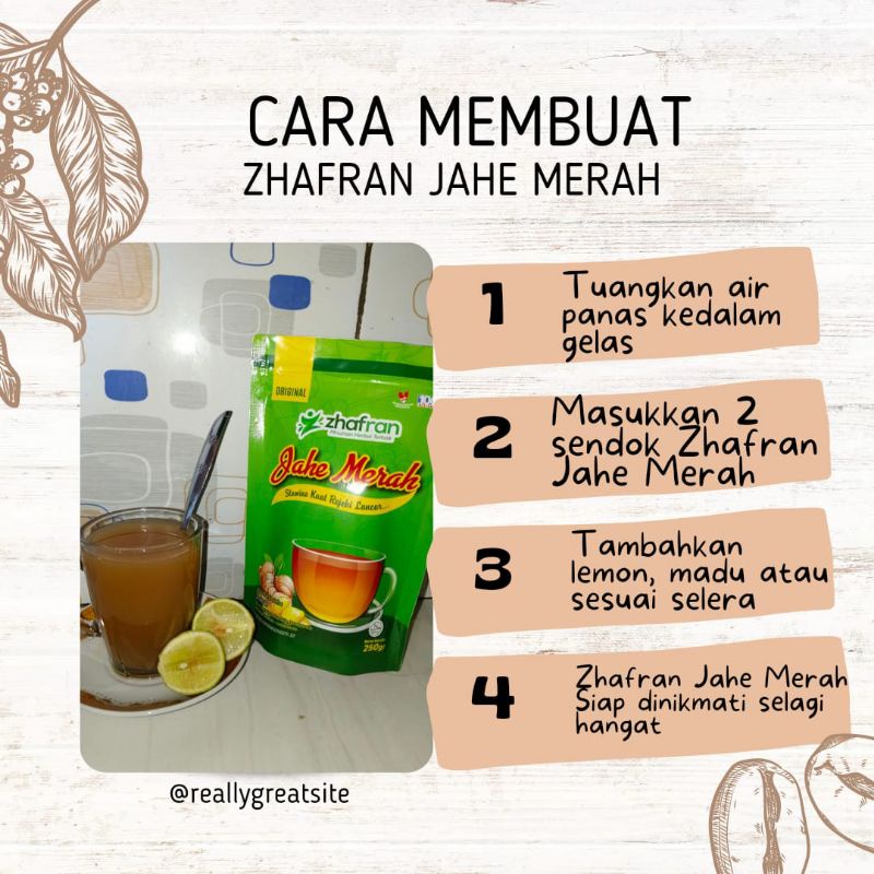 

Zhafran Jahe Merah
