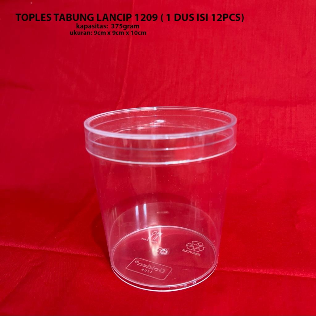Toples Plastik Kue Kering Bulat Tabung (12pcs / 1 Dus)