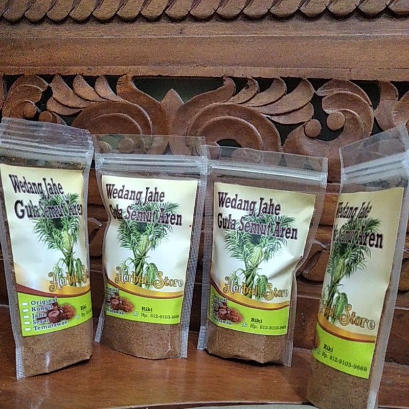 

wedang jahe bubuk instan gula aren asli 100 gram siap seduh