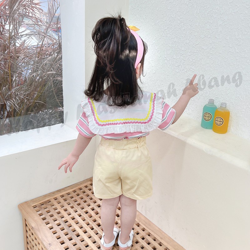 SETELAN ANAK PEREMPUAN IMPORT WARNA PINK BAHAN KATUN / FASHION ANAK PEREMPUAN IMPORT KOREA / PAKAIAN ANAK PEREMPUAN IMPORT MODEL KOREA / SETELAN ANAK PEREMPUAN