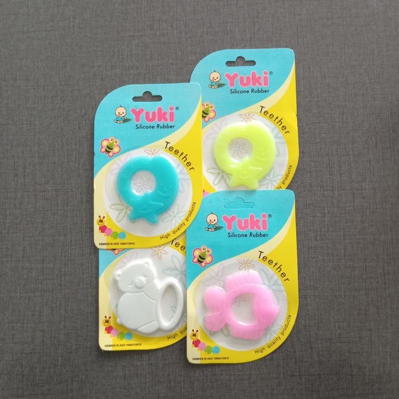 Teether Baby Silicone YUKI, Gigitan Bayi Karakter