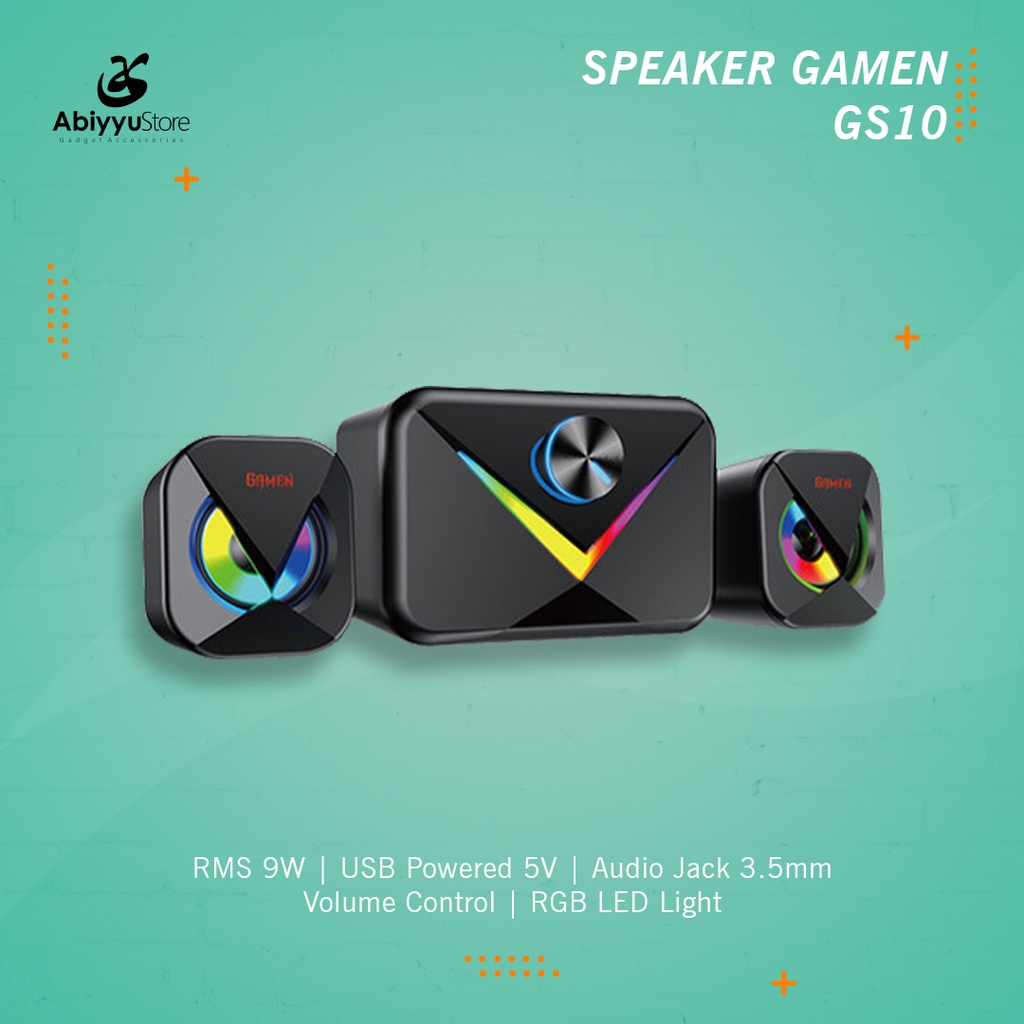 Speaker Komputer Gamen GS10 Gaming Speaker PC Laptop HP