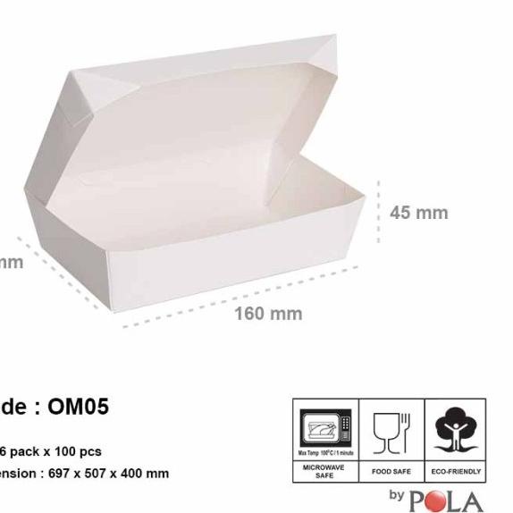 

paper lunchbox medium / OM05- 100pcs