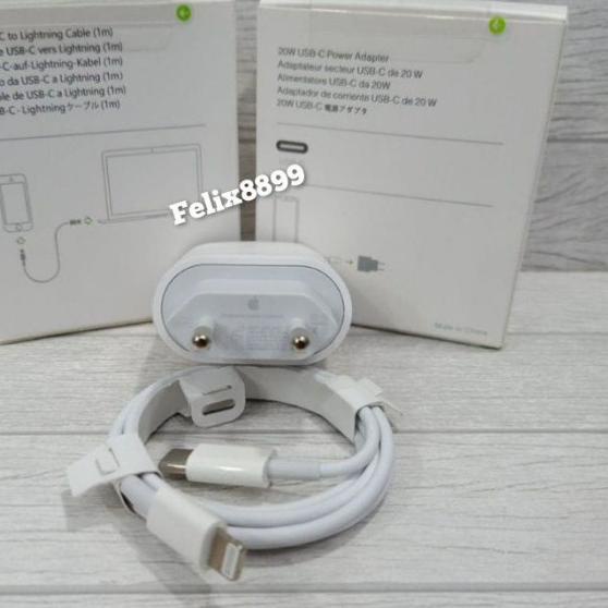 CHARGER 11 12 13 PRO MAX X XR XS MAX 20W USB C FAST CHARGING - 1Set + Kabel, Segel Tidak Tes