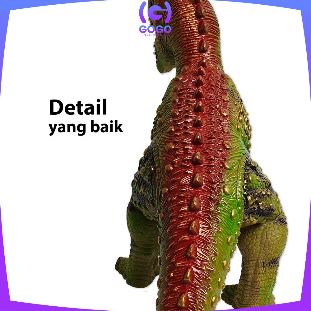 GOGO-M263 M265 Mainan Figure Dinosaurus T Rex Jurassic World / Brontosaurus Maenan Edukasi Dino Toys Animal Figur