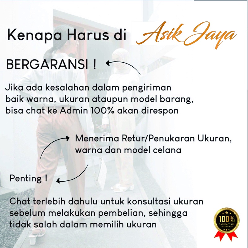LOOSE PANTS TROUSERS CELANA ANTI KUSUT WANITA CELANA KULOT WANITA CELANA KANTOR FORMAL CELANA KERJA WANITA-2