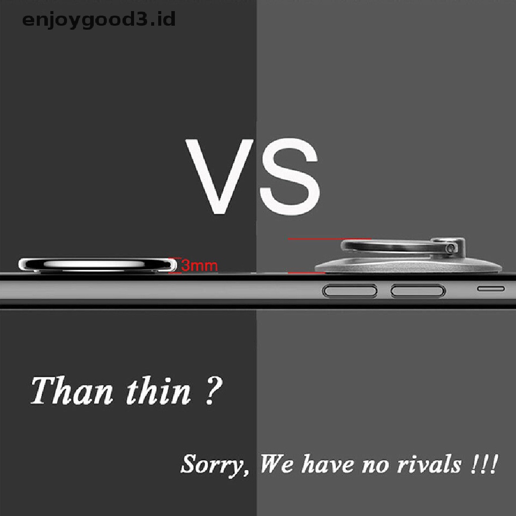 ^ Rready Stock Mouse Wireless Universal 360 Derajat° Ring Stand Holder Handphone Magnetik Bisa Berputar Untuk Mobil