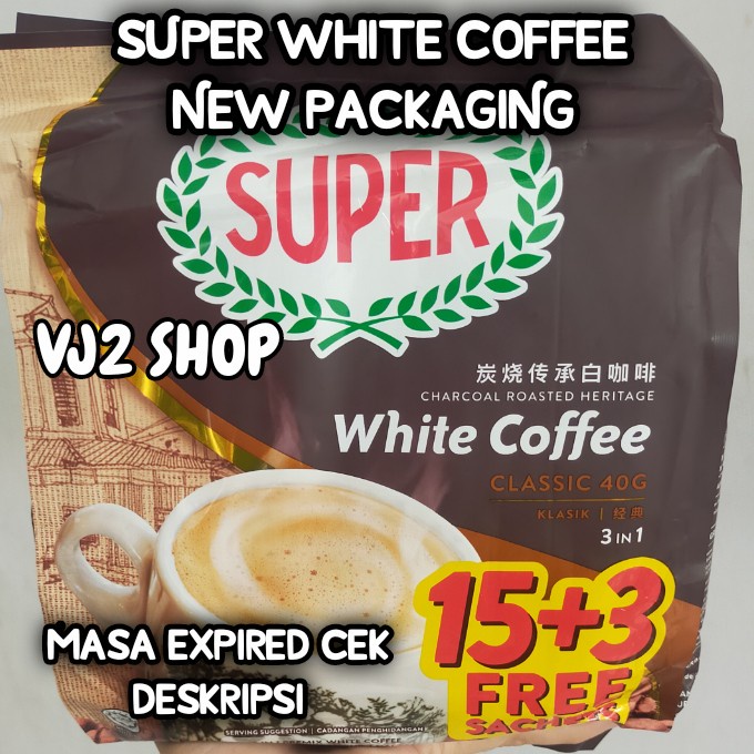 

SUPER CHARCOAL ROASTED WHITE COFFEE CLASSIC 3IN1