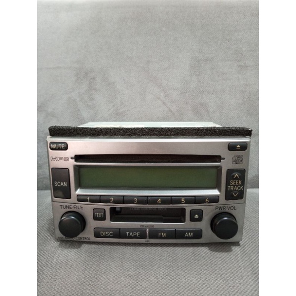 Head Unit original bawaan Luxio merk matsushita
