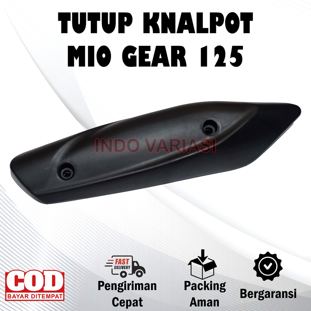 Tutup Cover Knalpot Yamaha Mio Gear 125 Hitam