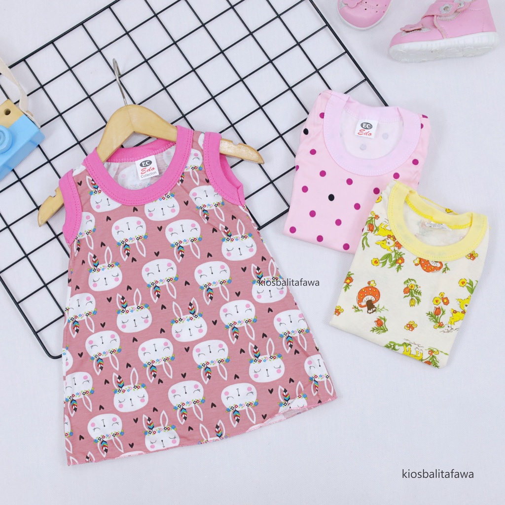 (BISA PILIH MOTIF) Daster Yukensi uk Bayi 0-12 Bulan / Baju Tidur Baby Adem Bahan Kaos Meylan Anak Perempuan babycinnamon