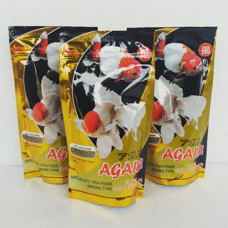 PAKAN ikan hias 100g aquarium AGARU 100 GRAM fish food floating prlet apung akuarium