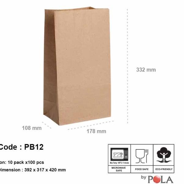 

Paper bag murah / kantong kertas murah PB12 - WHITE