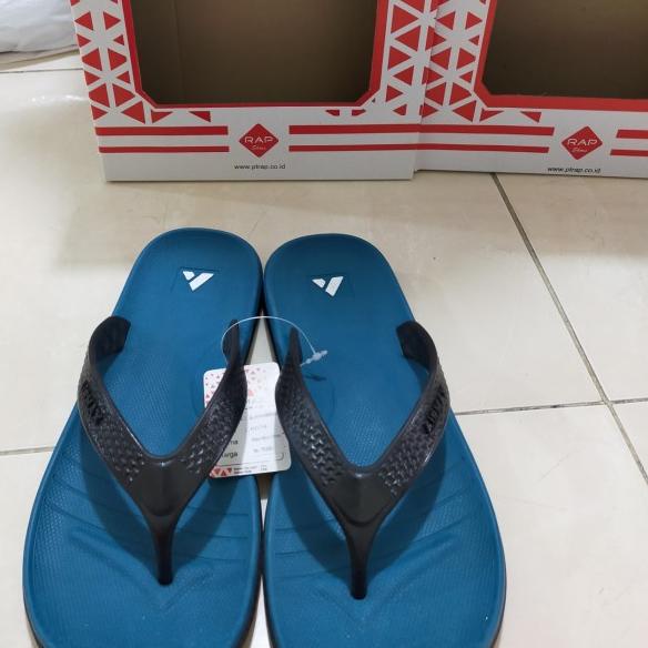 Sendal Jepit teplek Pria Sandal Santuy Rubber Airmax Original - Putih, 41