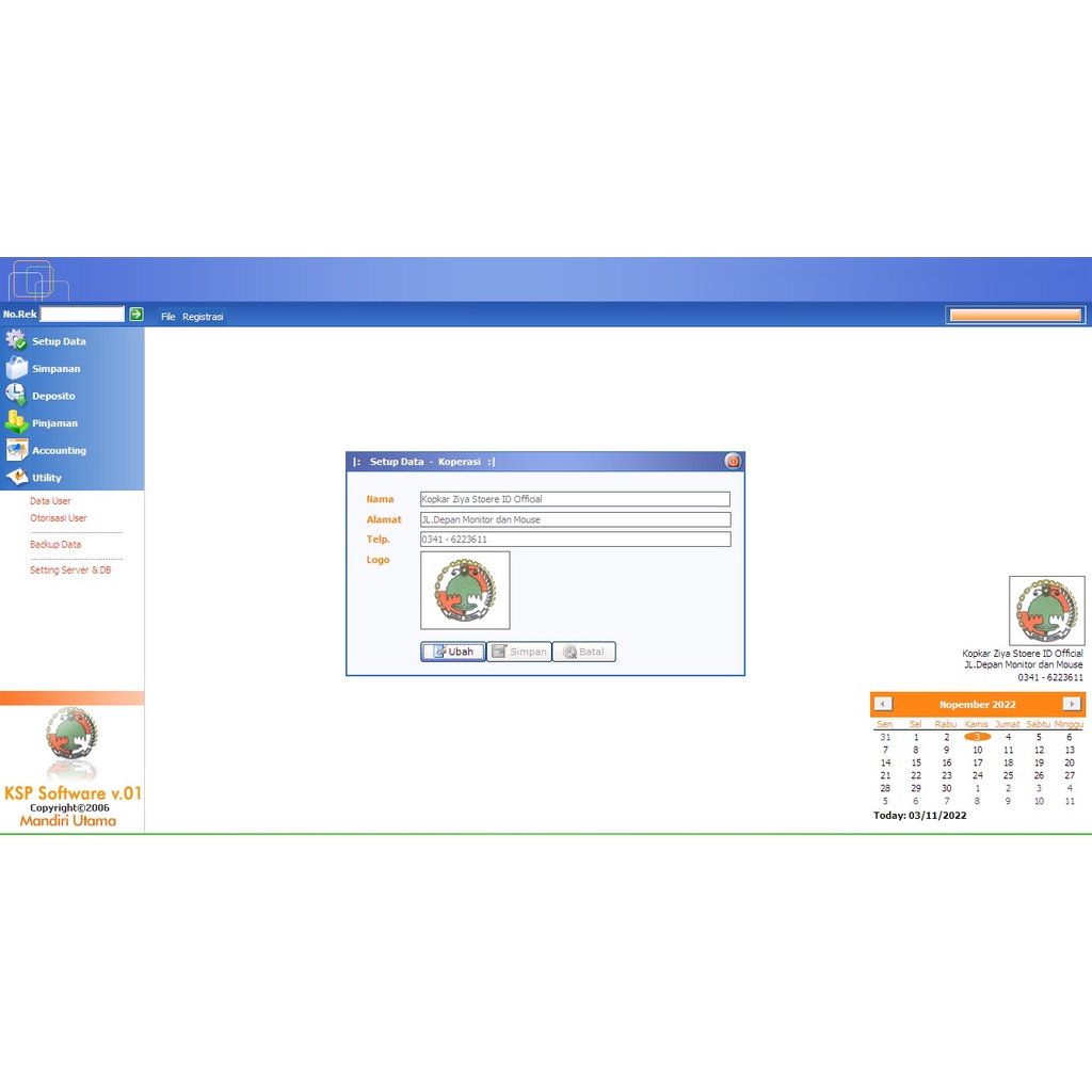 [Baca Deskripsi] Software Koperasi KSP