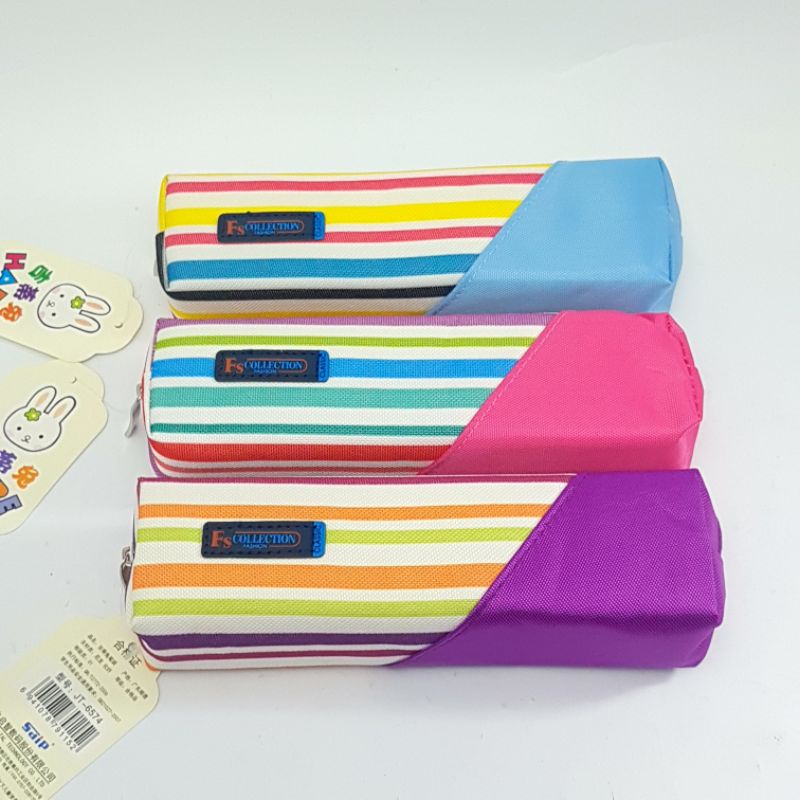 

Tempat Pensil Sleting Corak Garis JT-6574