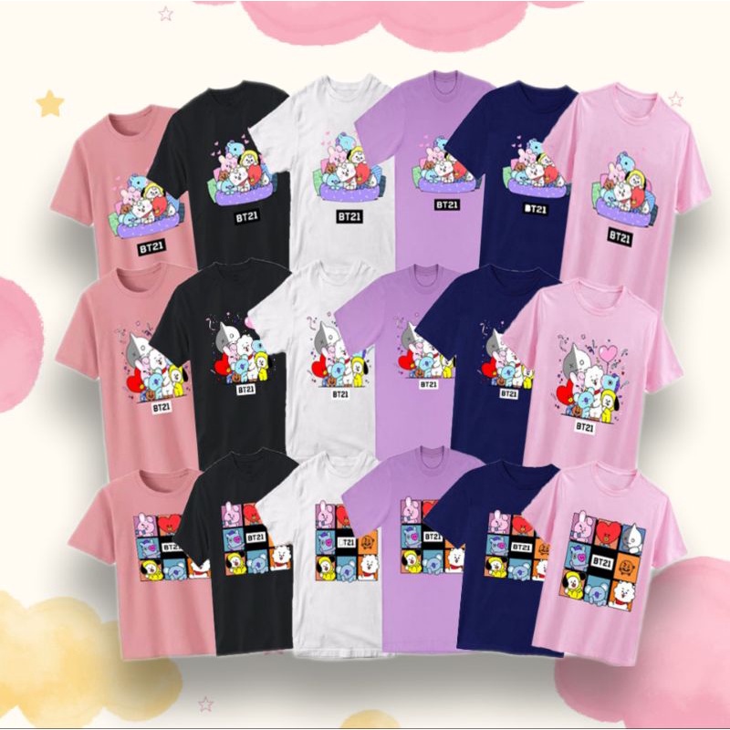 Baju Anak BTS Kaos Anak BTS Lilac  Baju BTS Anak 3-12 Tahun