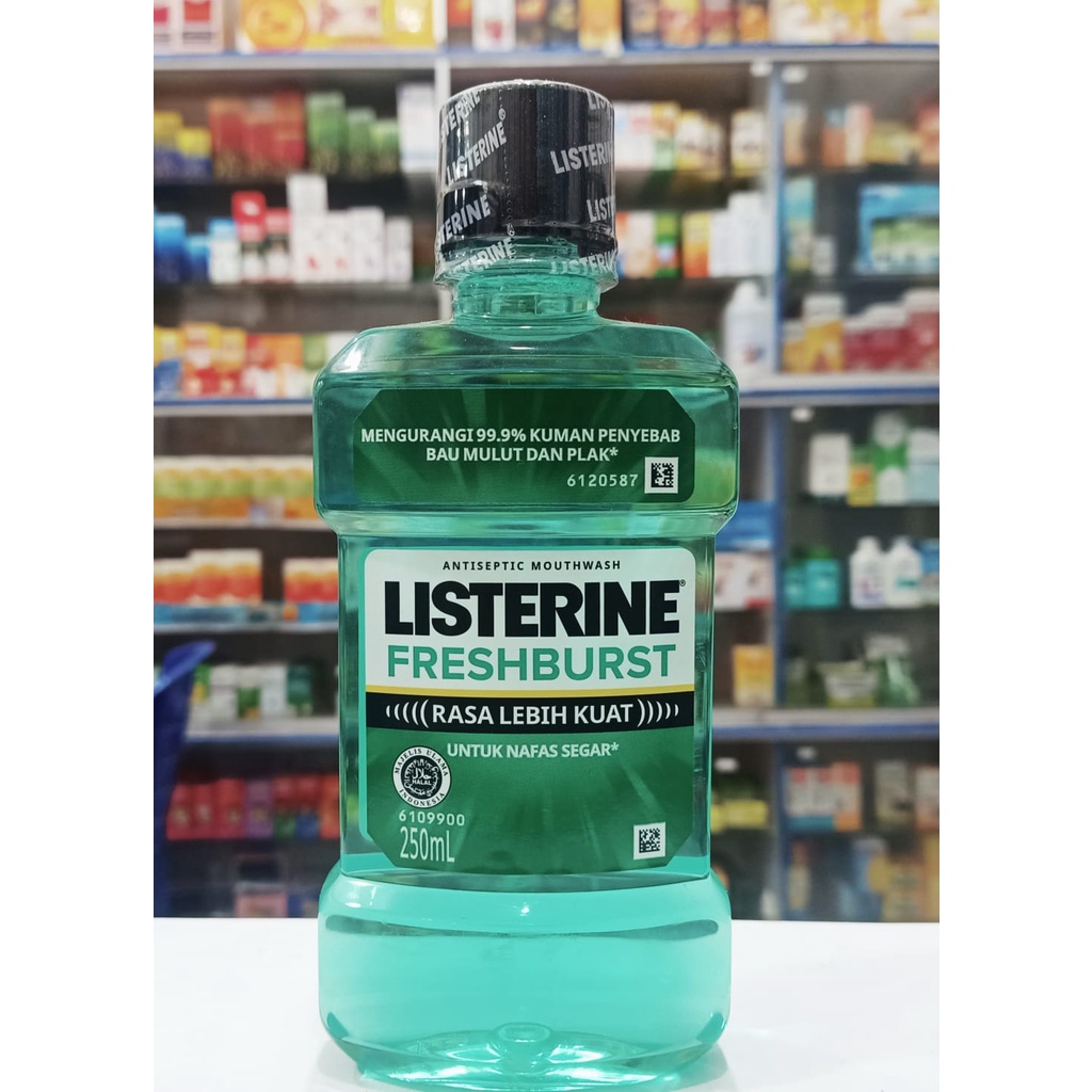 Listerine Fresh Burst 250ml - Antiseptic Mouthwash Kumur Mulut