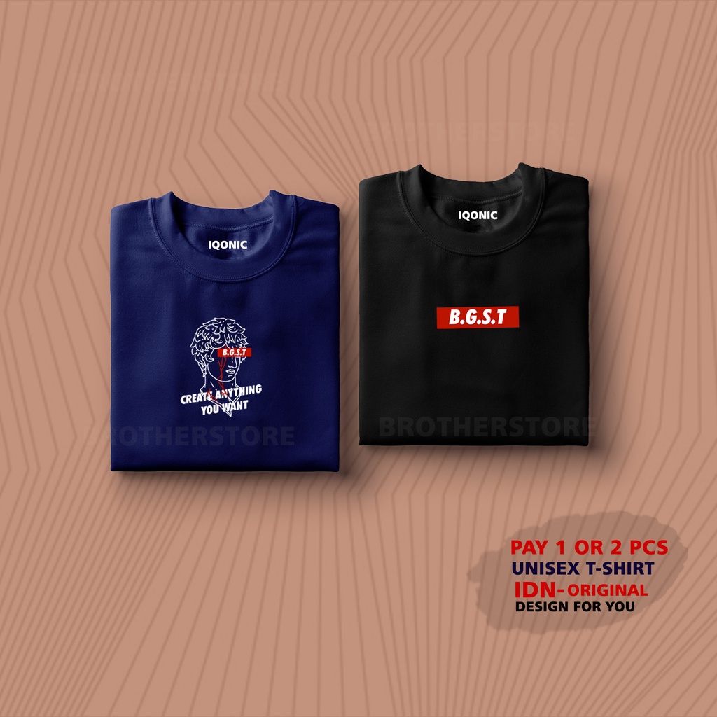( PROMO COD ) BROTHER STORE / Kaos Distro Pria / Kaos Distro100% Catoon Combed 24s / ArticelBGST
