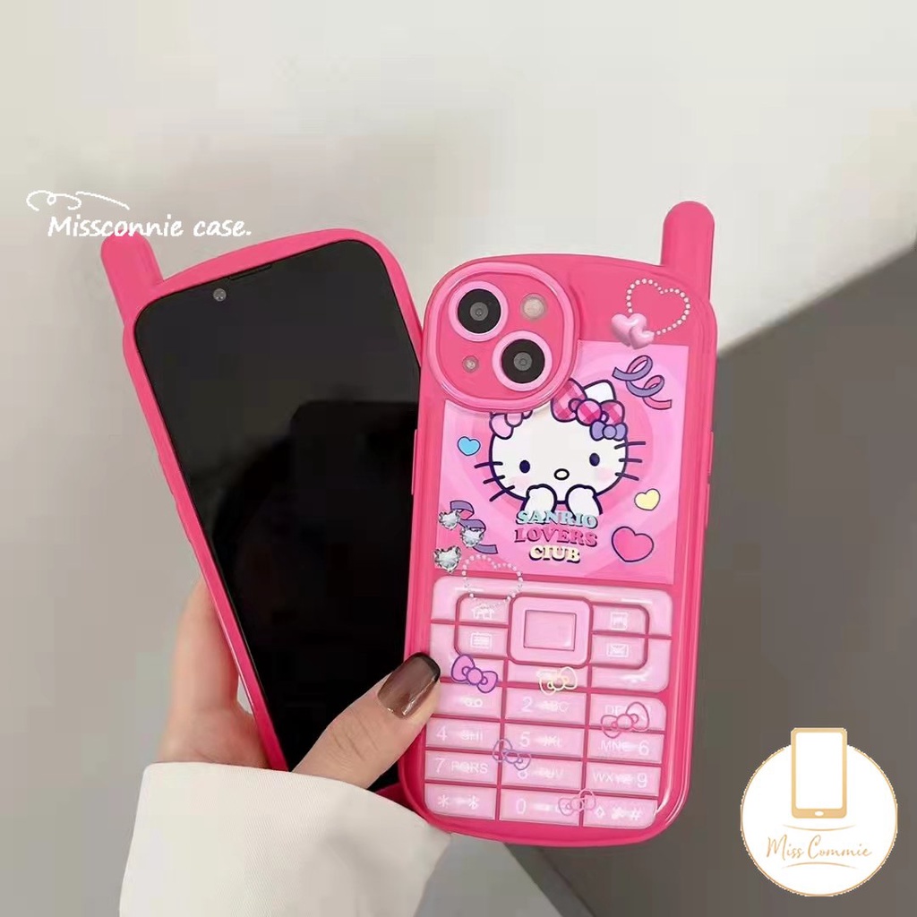 Soft Case Hp Gambar Hello Kitty Untuk IPhone 7 / 8plus / XR / 11promax / 14plus / 12 / 13 / 14pro MAX / X / XS MAX / SE