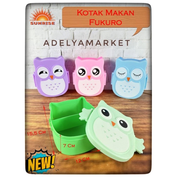 Kotak makan burung hantu / lunch box owl