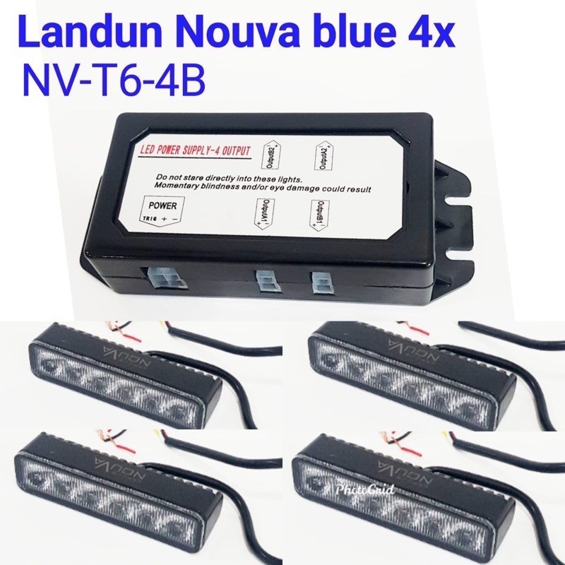 LAMPU KEDIP GRILL LANDUN NOUVA 4X SET IONBLUE ORIGINAL BY ADN