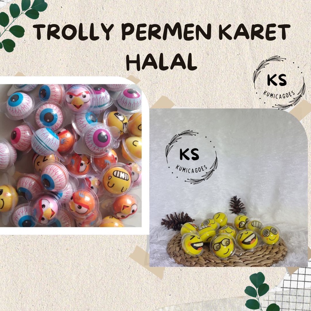 

❤ Permen Karet Trolli Gum | permen korea Bumi Bubble Gum Halal & Permen lunak viral | Harga untuk 1 pcs | Semangka Bubble Gum / Planet Bubble Gum / Bola Basket Bulat Mata