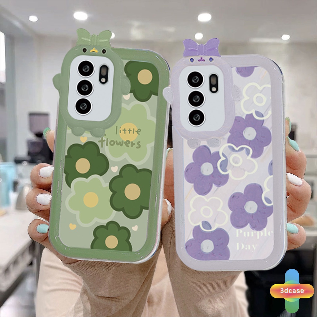 Soft Case Desain Bunga Monster 3D Untuk OPPO A57 A56 A55 A7 A5 A9 A31 A53 A33 2020 A15 A54 A5S A3S A76 A96 A16 A95 A77S A12 A1K A16E A16K A54S Reno 5 Lite 5F A74 A15S A52 A11K A92 A35 A11 A93 A32 A72 A94 A53S F19 F17 21 PRO