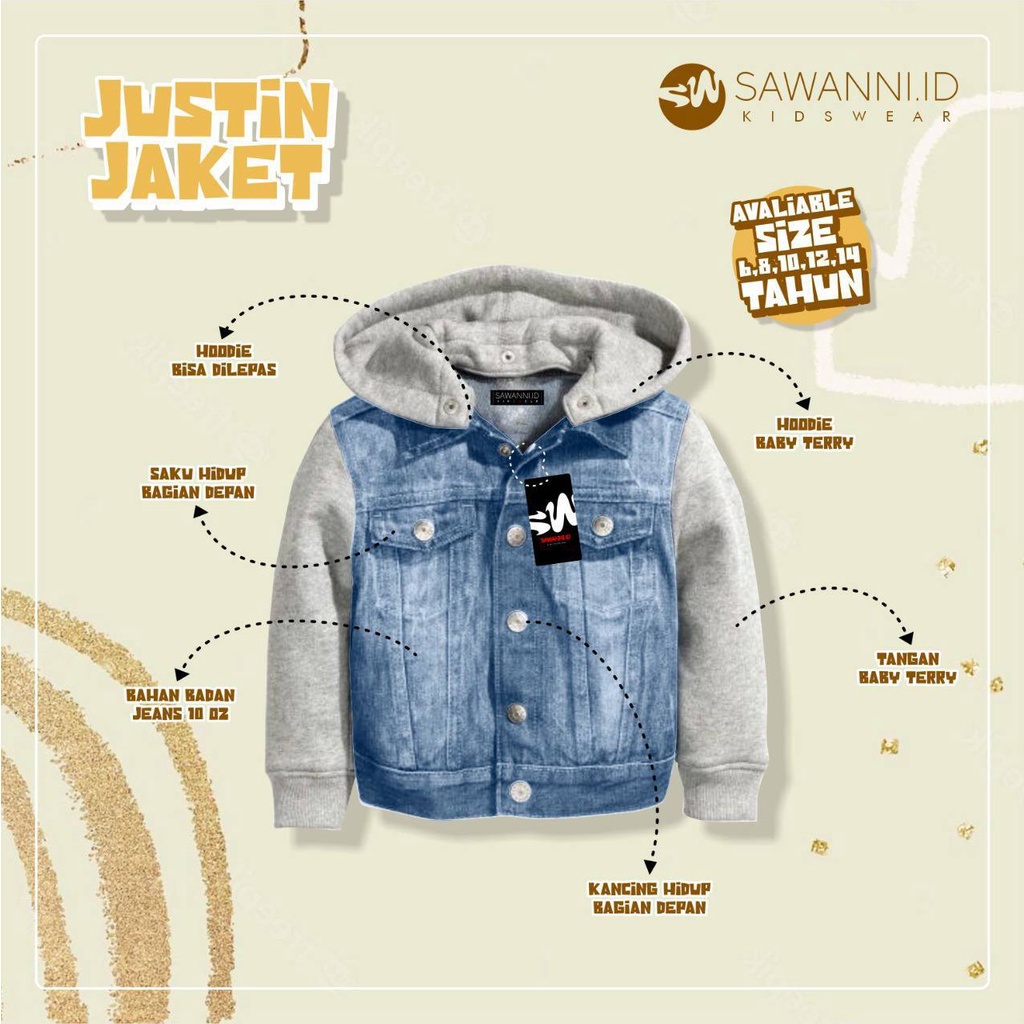 JUSTIN JACKET By SAWANNIKIDS BATCH 2