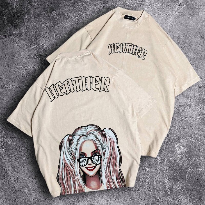 GSC - Baju KAOS OVERSIZE TRUTH VS LOVE / Kaos Oversize terbaru-heather coksu