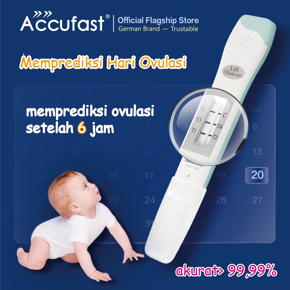 ACCUFAST Tes Ovulasi Tes Puncak Ovulasi LH ♔Eksklusif ♔/ Memprediksi Ovulasi 6 Jam Kemudian Secara Akurat