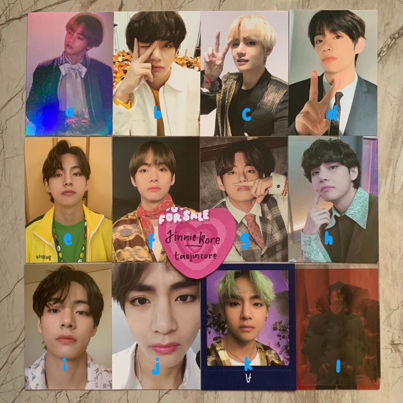 BTS V VARIOUS OFFICIAL MINI PHOTOCARD WINGS HOLO LY JP SYS PB BBC BUTTER CARDI CLIPBOARD MUSTER 5TH 