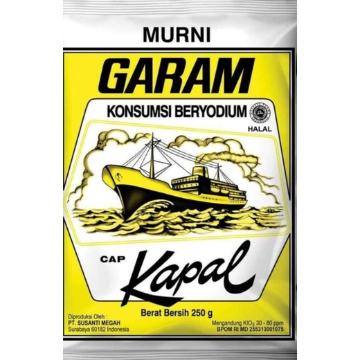 

Garam cap kapal 250 gr