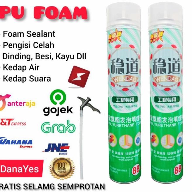 

PU Sealant Foam Spray PU Busa Foam Sealant Polyurethane Foam PU Foam - Kaleng Coklat