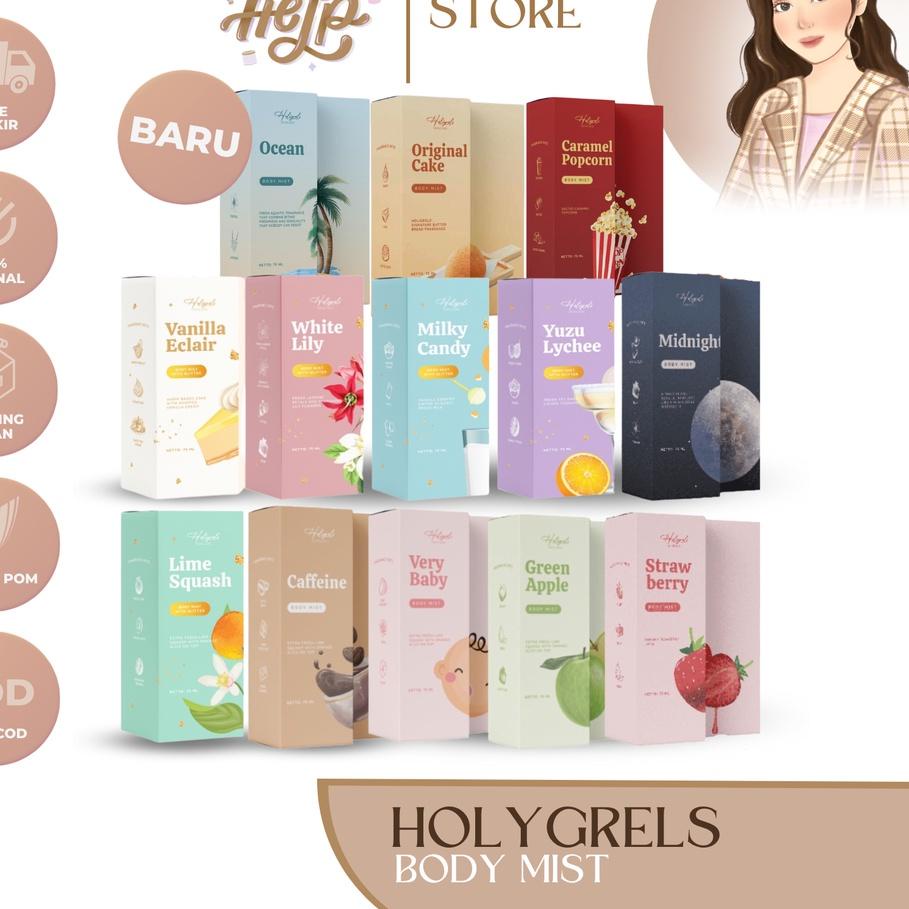 ㅝ (READY STOCK) HOLIGRELS SKINCARE BODY MIST PARFUME VANILLA ECLAIR BODY MIST HOLIGRES VERY BABY →