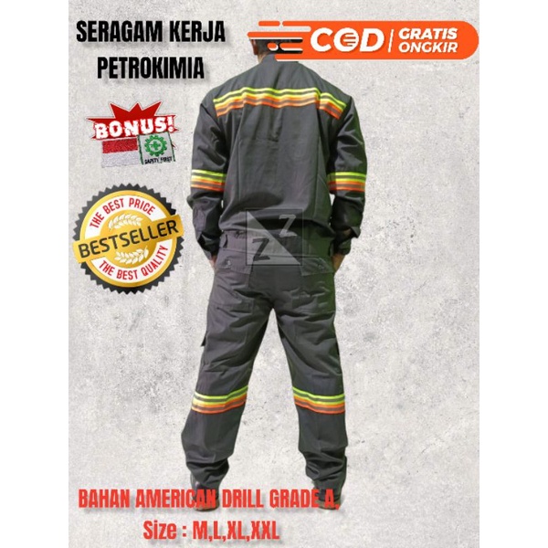 BAJU dan CELANA SERAGAM SAFETY PETROKIMIA BAJU KERJA PETROKIMIA