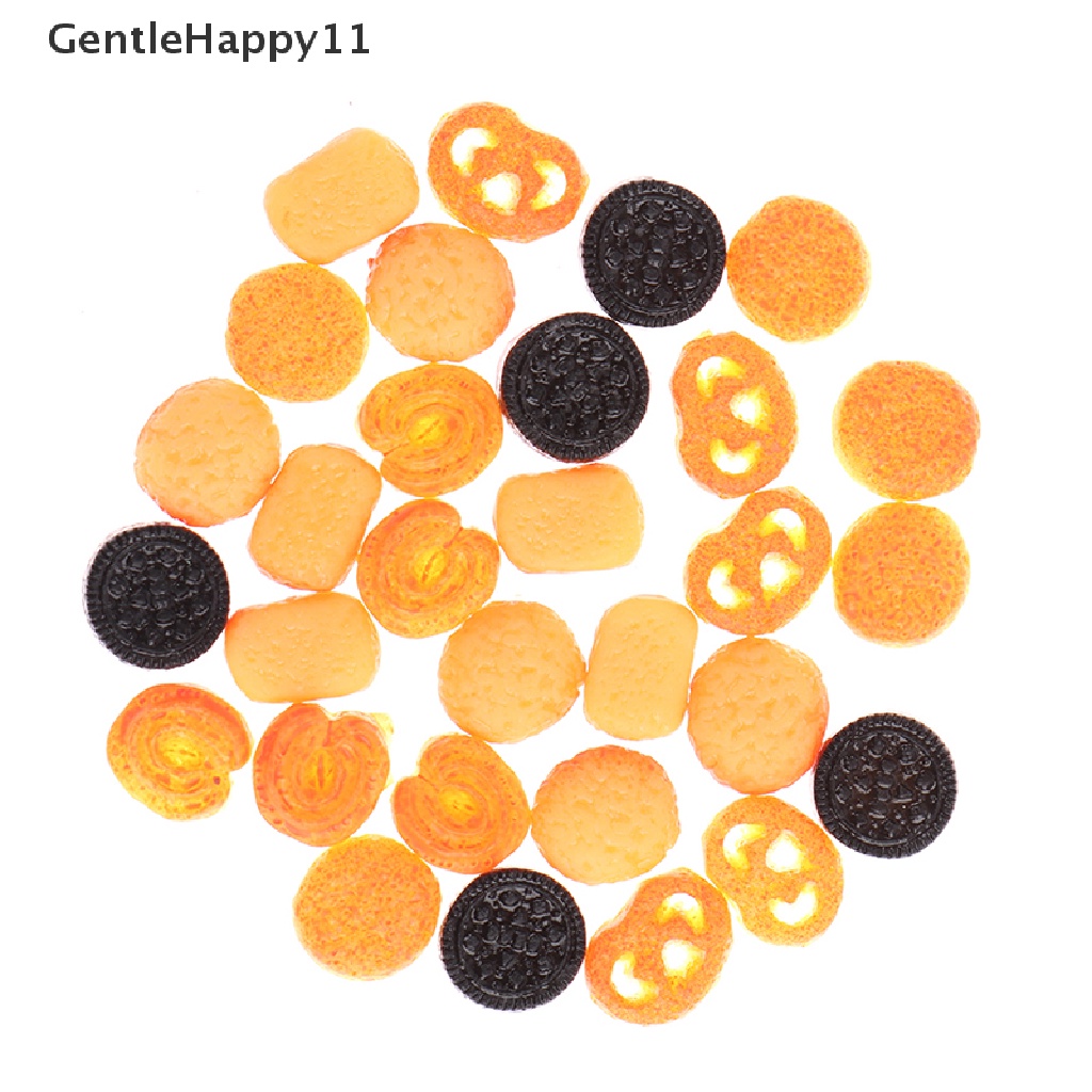 Gentlehappy 10Pcs / Set Mainan Miniatur Cookies Untuk Aksesoris Dapur Rumah Boneka