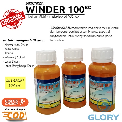 Insektisida Sistemik Winder 100EC 100ML Atau Obat Pembasmi Hama Daun Kutu Putih Lalat Buah Pada Tana