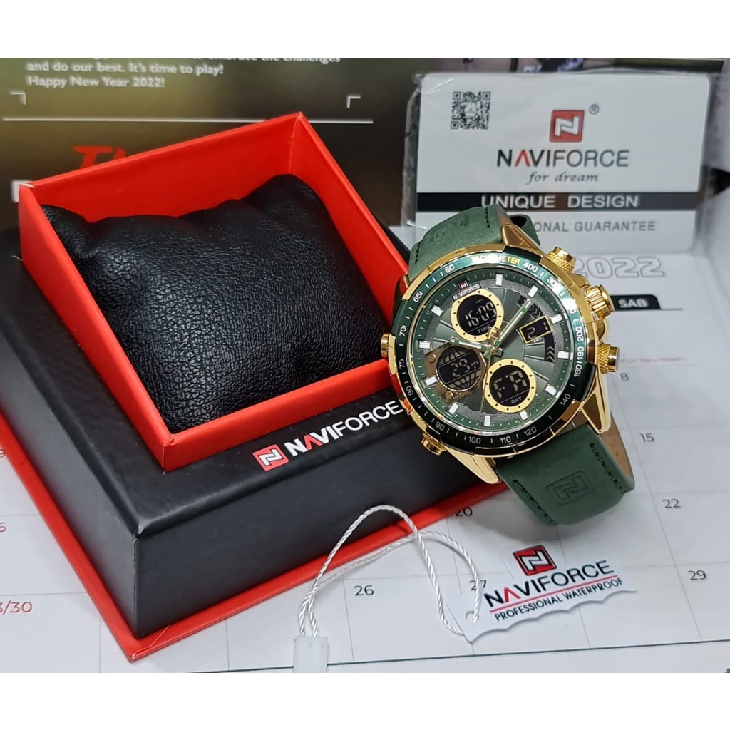 JAM TANGAN PRIA NAVIFORCE NF-9197ML NF9197 NF 9197ML ORIGINAL FREE BOX