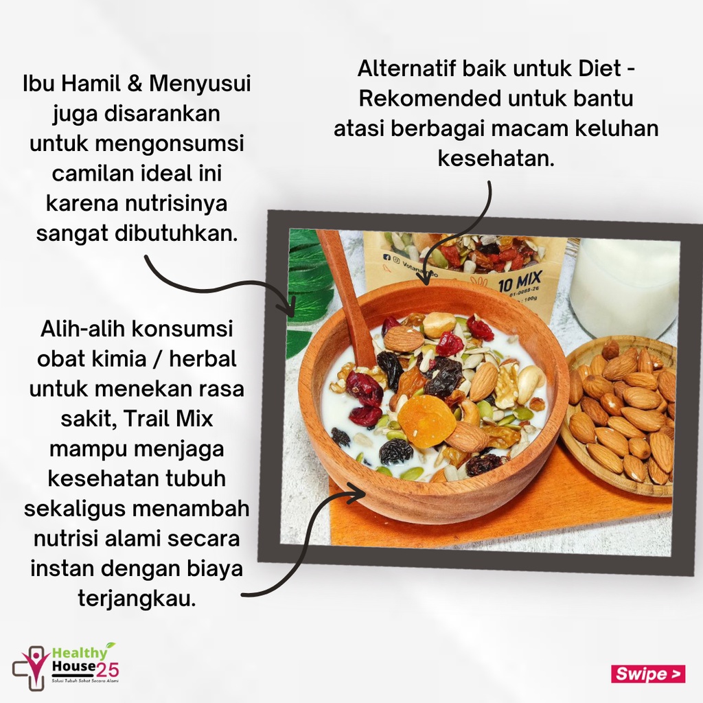 Cemilan Ibu Hamil Trimester 1,2 &amp; 3 Suplemen Makanan Sehat Bumil - Savior Snack Omega+ Extra WALNUT Spesial dengan HAZELNUT